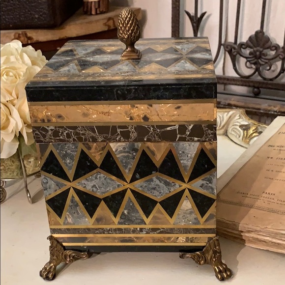 Maitland Smith Accents Mosaic Stone Decorative Box Poshmark
